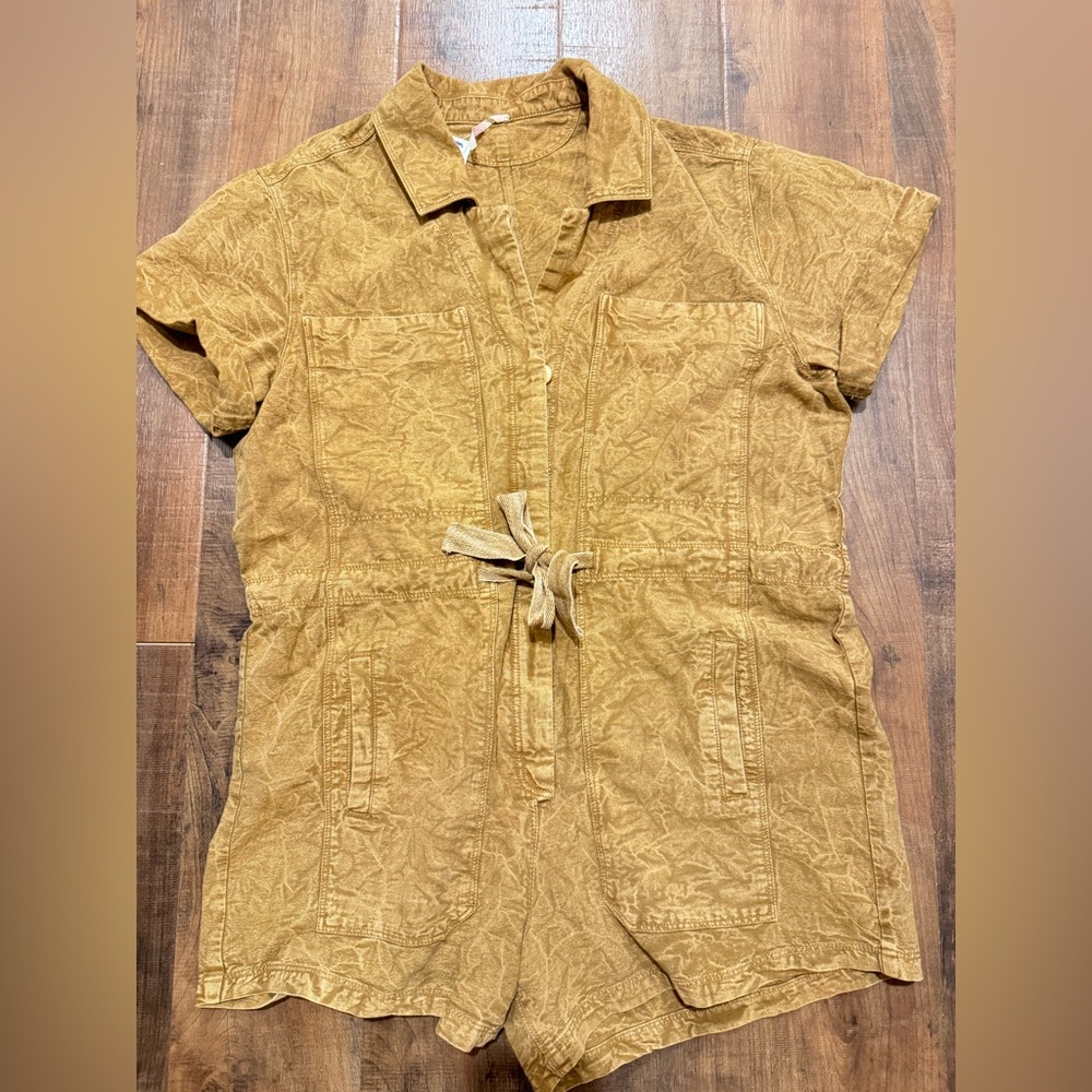 Free people Rhodes Chino coverall NWOT - Picture 2 of 5